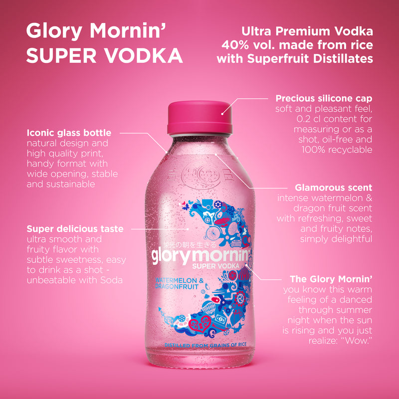GLORY MORNIN\' Glory Mornin\' Vodka Super - SUPER & – - m VODKA Dragonfruit Vodka Watermelon Premium